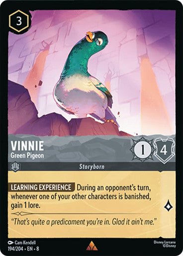 Vinnie - Green Pigeon (Non - foil) - Con T de Tlacuache - Ravensburger