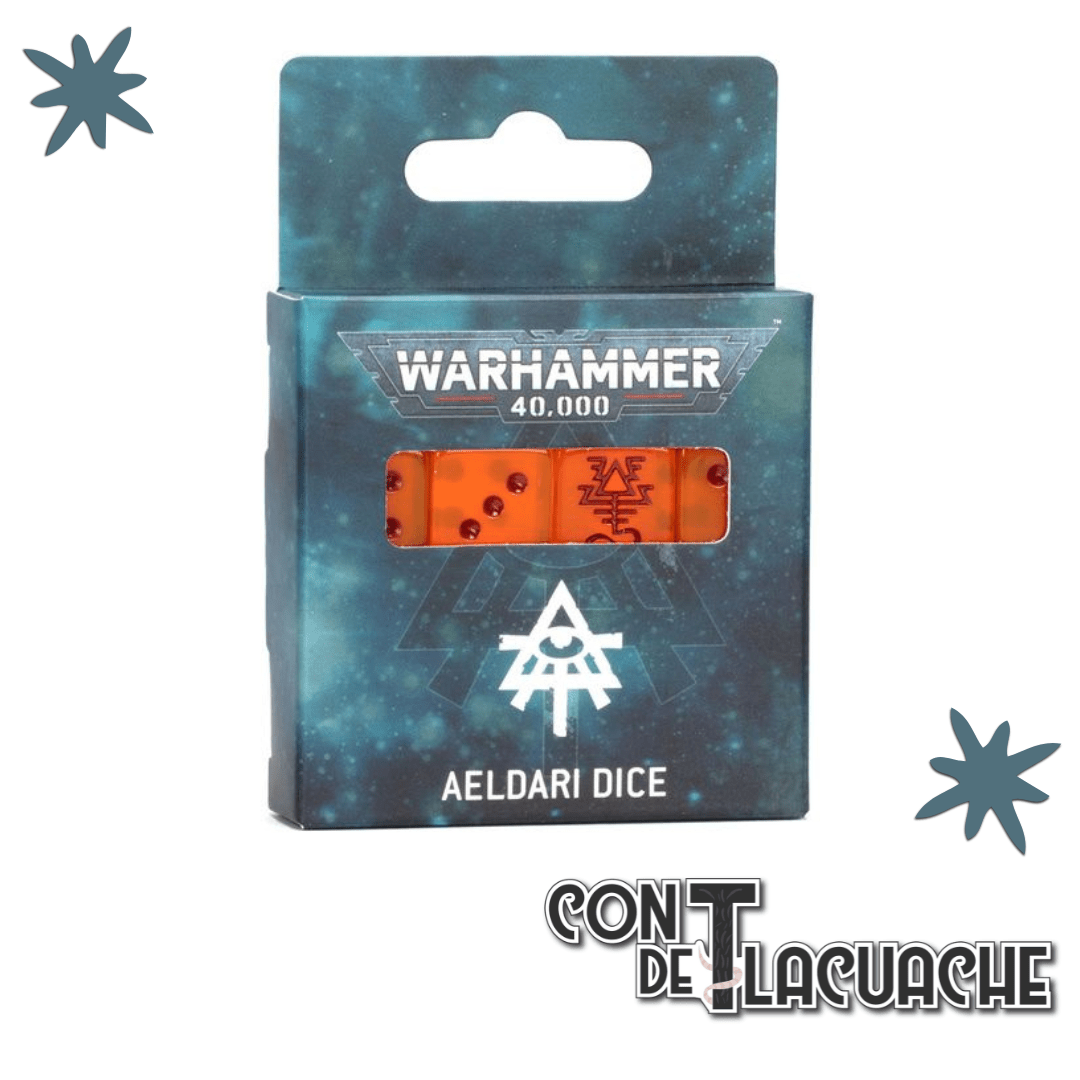 Warhammer 40000: Aeldari Dice | Games Workshop - Con T de Tlacuache - Con T de Tlacuache