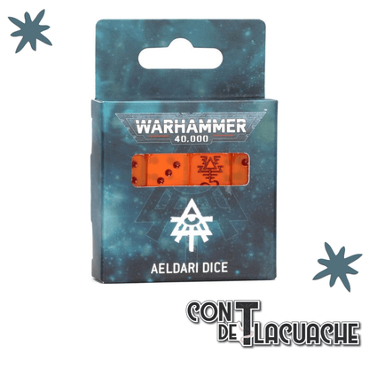Warhammer 40000: Aeldari Dice | Games Workshop - Con T de Tlacuache - Con T de Tlacuache