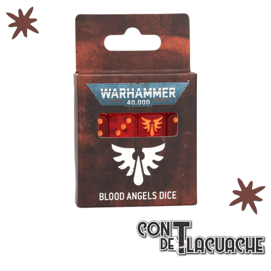 Warhammer 40000: Blood Angels Dice | Games Workshop - Con T de Tlacuache - Games Workshop