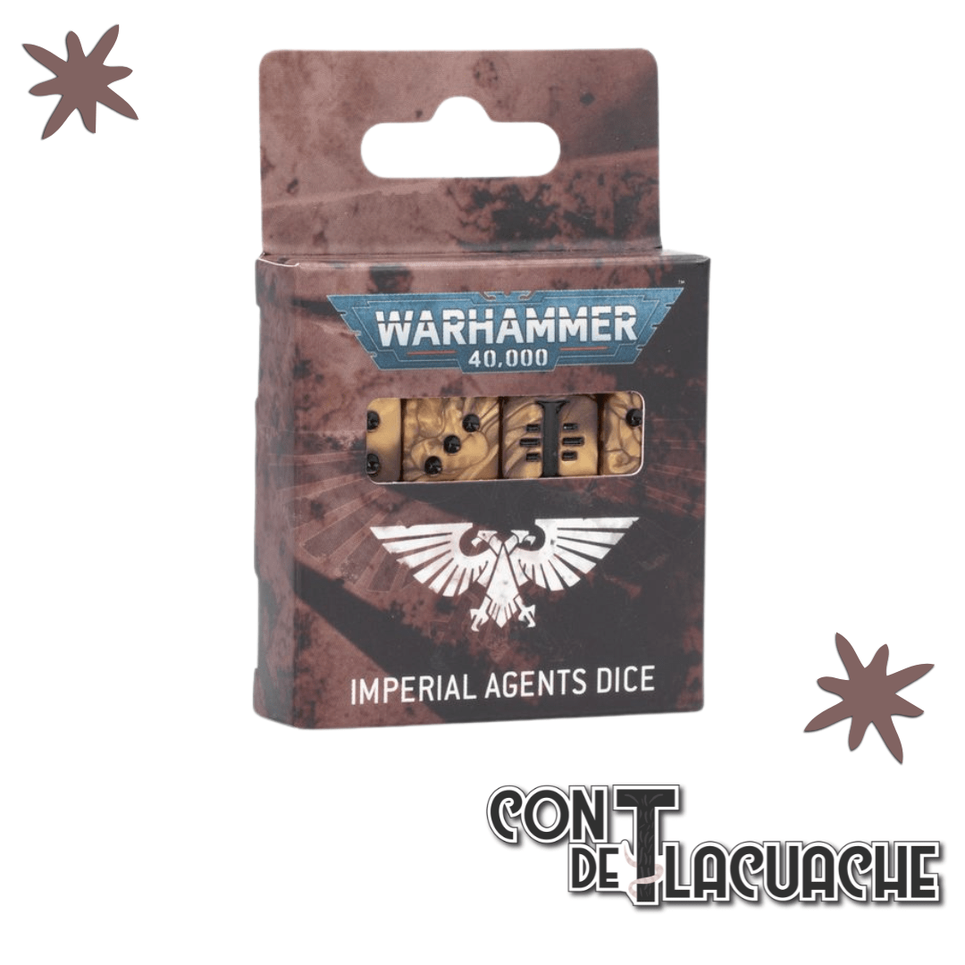 Warhammer 40000 Imperial Agents Dice | Games Workshop - Con T de Tlacuache - Games Workshop