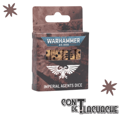 Warhammer 40000 Imperial Agents Dice | Games Workshop - Con T de Tlacuache - Games Workshop