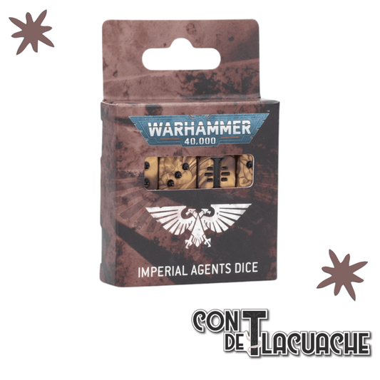 Warhammer 40000 Imperial Agents Dice | Games Workshop - Con T de Tlacuache - Games Workshop