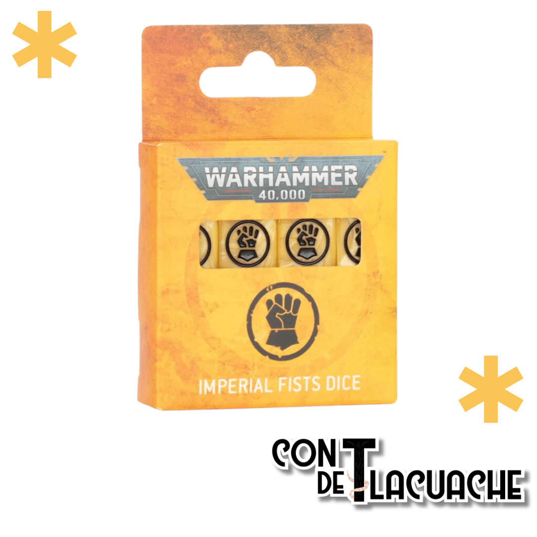Warhammer 40000 Imperial Fists Dice | Games Workshop - Con T de Tlacuache - Games Workshop