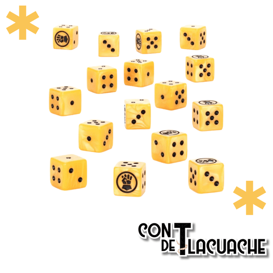 Warhammer 40000 Imperial Fists Dice | Games Workshop - Con T de Tlacuache - Games Workshop
