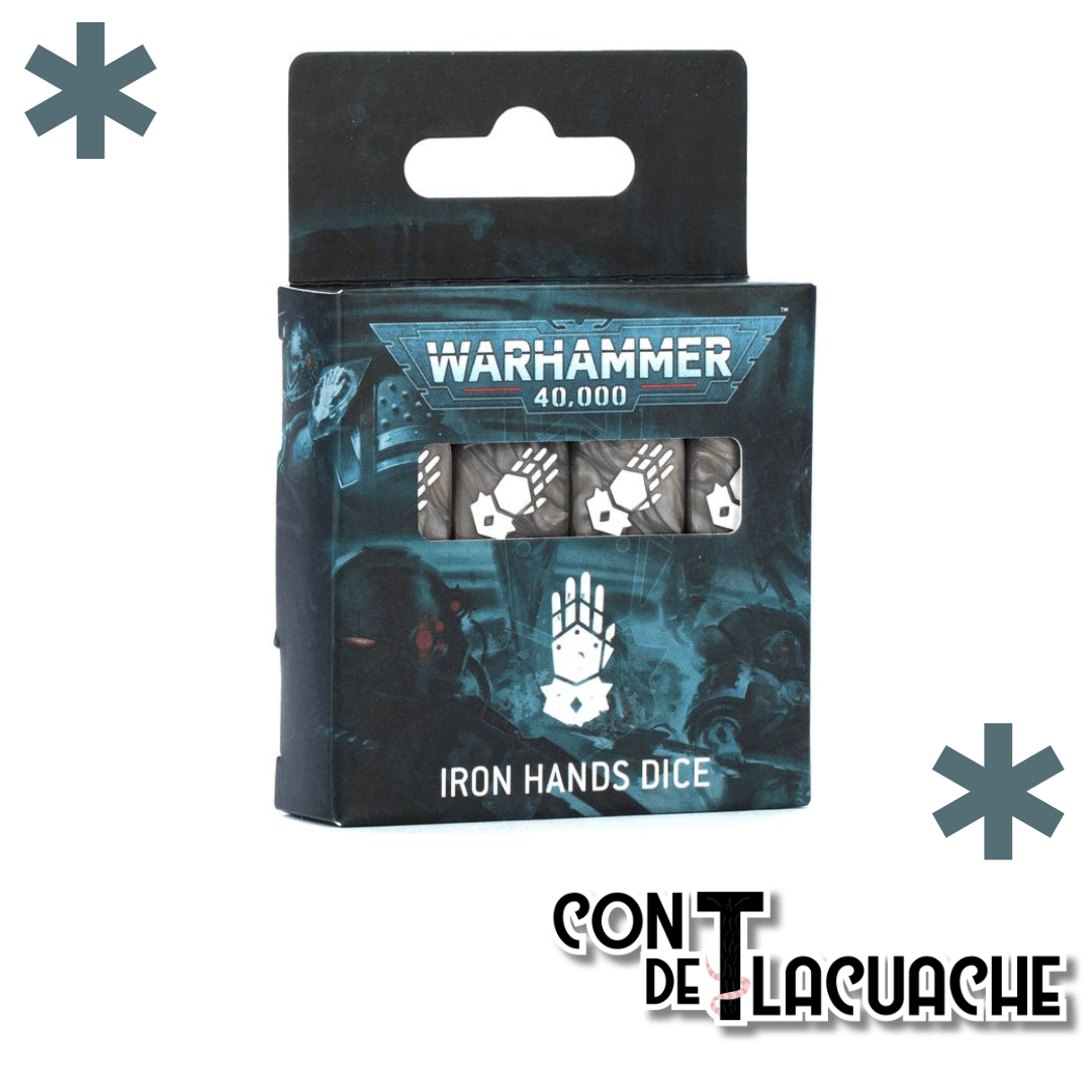 Warhammer 40000 Iron Hands Dice | Games Workshop - Con T de Tlacuache - Games Workshop