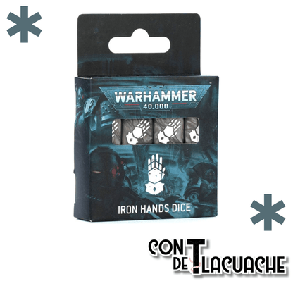 Warhammer 40000 Iron Hands Dice | Games Workshop - Con T de Tlacuache - Games Workshop