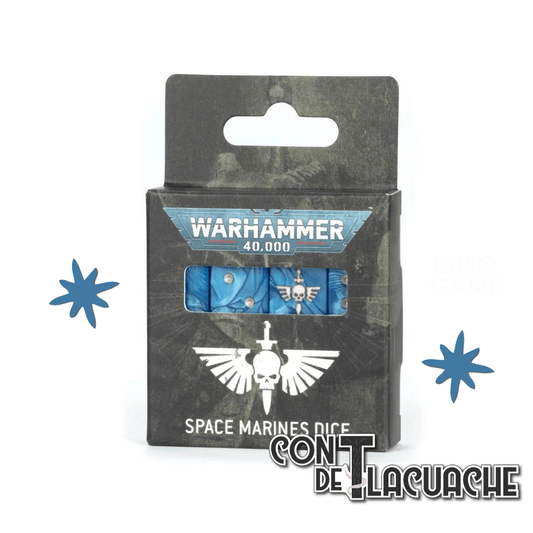 Warhammer 40000 Space Marines Dice | Games Workshop - Con T de Tlacuache - Games Workshop