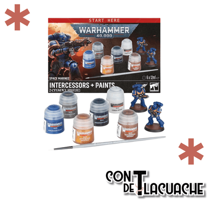 Warhammer 40,000: Space Marines Intercessors + Paints | Games Workshop - Con T de Tlacuache - Games Workshop