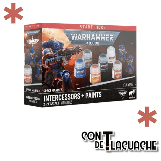 Warhammer 40,000: Space Marines Intercessors + Paints | Games Workshop - Con T de Tlacuache - Games Workshop