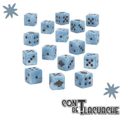 WARHAMMER 40000: SPACE WOLVES DICE | Games Workshop - Con T de Tlacuache - Con T de Tlacuache