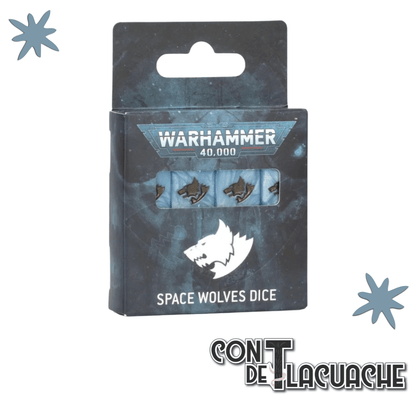 WARHAMMER 40000: SPACE WOLVES DICE | Games Workshop - Con T de Tlacuache - Con T de Tlacuache