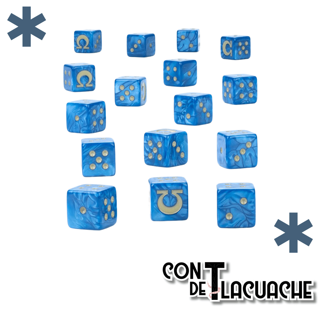 Warhammer 40000 Ultramarines Dice | Games Workshop - Con T de Tlacuache - Games Workshop