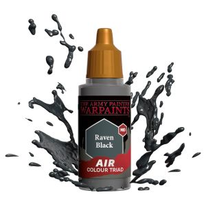 Warpaints Air Acrylic Raven Black 18ml | The Army Painter - Con T de Tlacuache - The Army Painter