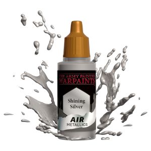 Warpaints Air Metallics Shining Silver 18ml | The Army Painter - Con T de Tlacuache - The Army Painter