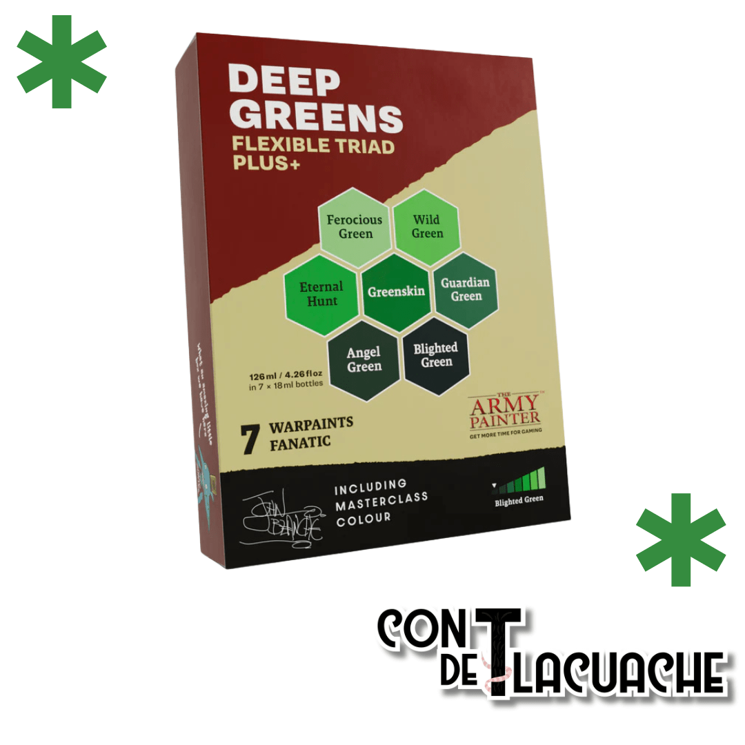 Warpaints Fanatic Flexible Triad PLUS Deep Greens | The Army Painter - Con T de Tlacuache - The Army Painter