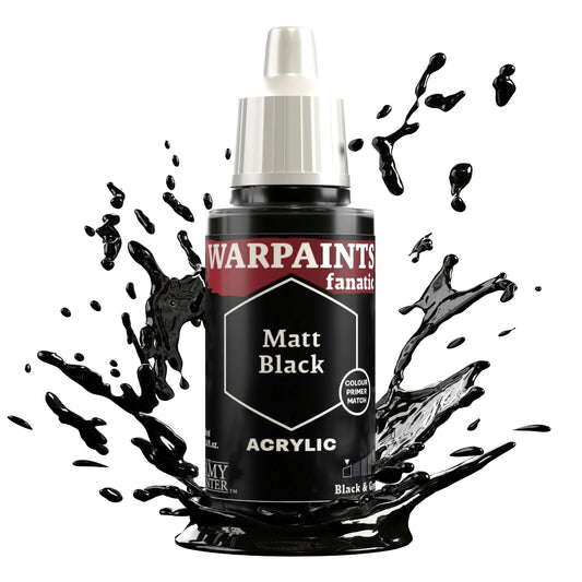 Warpaints Fanatic Matt Black 18ml | The Army Painter - Con T de Tlacuache - The Army Painter