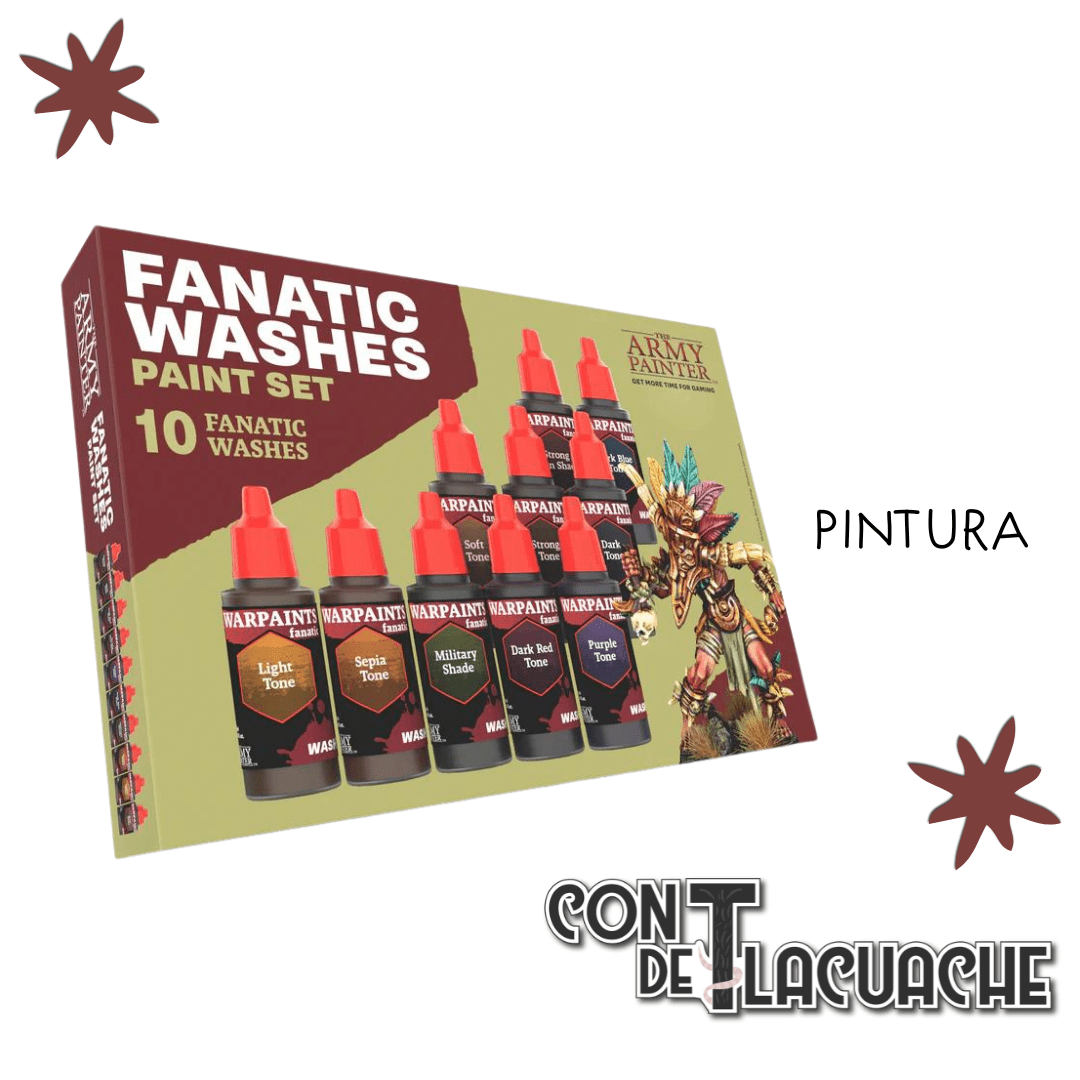 Warpaints Fanatic: Washes Set | The Army Painter - Con T de Tlacuache - The Army Painter