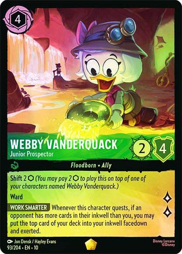 Webby Vanderquack (Cold Foil) - Con T de Tlacuache - Ravensburger