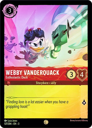 Webby Vanderquack - Enthusiastic Duck (Cold Foil) - Con T de Tlacuache - Ravensburger