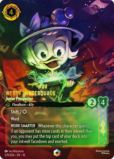 Webby Vanderquack (Inkwash Foil) - Con T de Tlacuache - Ravensburger