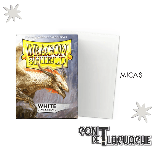 White Classic Standard 100pz | Dragon Shield - Con T de Tlacuache - Dragonshield