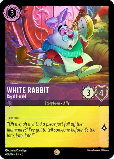 White Rabbit - Royal Herald (Cold Foil ) - Con T de Tlacuache - Ravensburger