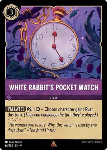 White Rabbit's Pocket Watch (Non - foil) - Con T de Tlacuache - Ravensburger
