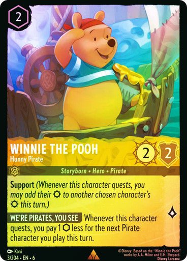 Winnie the Pooh - Hunny Pirate ( Cold Foil ) - Con T de Tlacuache - Ravensburger