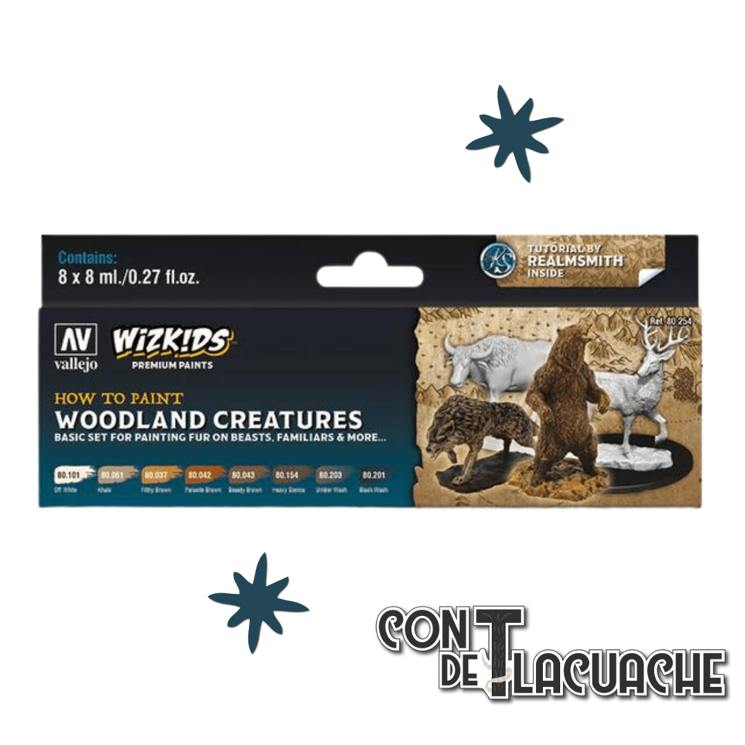 WizKids Premium Woodland Creatures | Vallejo - Con T de Tlacuache - Vallejo