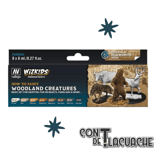WizKids Premium Woodland Creatures | Vallejo - Con T de Tlacuache - Vallejo
