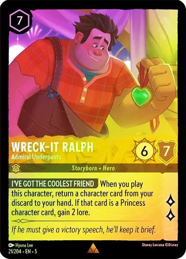 Wreck - It Ralph - Admiral Underpants (Cold Foil ) - Con T de Tlacuache - Ravensburger