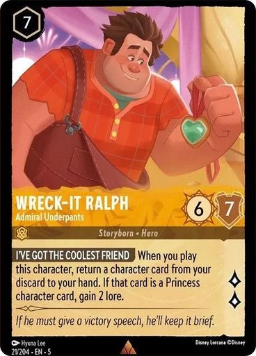 Wreck - It Ralph - Admiral Underpants (Non - foil ) - Con T de Tlacuache - Ravensburger