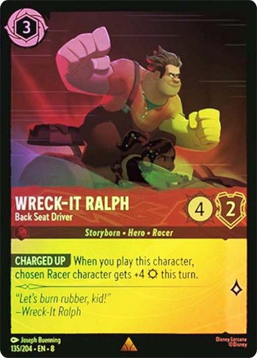 Wreck - It Ralph - Back Seat Driver (Cold Foil) - Con T de Tlacuache - Ravensburger
