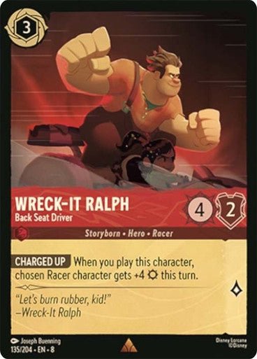 Wreck - It Ralph - Back Seat Driver (Non - foil) - Con T de Tlacuache - Ravensburger