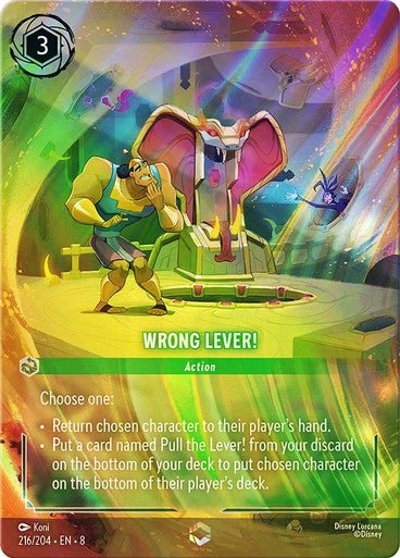 Wrong Lever! (Inkwash Foil) - Con T de Tlacuache - Ravensburger