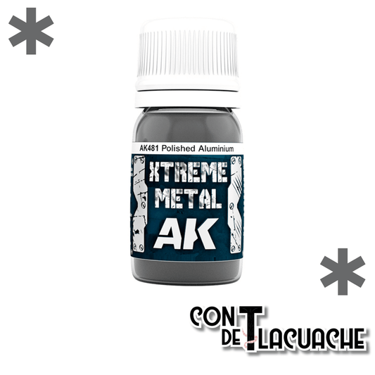 Xtreme Metal Polished Aluminium 30 ml | AK Interactive - Con T de Tlacuache - AK Interactive