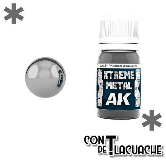 Xtreme Metal Polished Aluminium 30 ml | AK Interactive - Con T de Tlacuache - AK Interactive