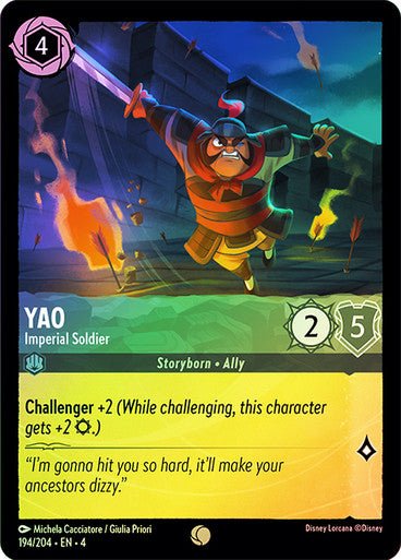 Yao - Imperial Soldier ( Cold Foil ) | Ravesburger - Con T de Tlacuache - Ravensburger