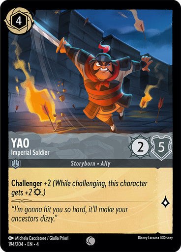 Yao - Imperial Soldier ( Non - foil ) | Ravesburger - Con T de Tlacuache - Ravensburger