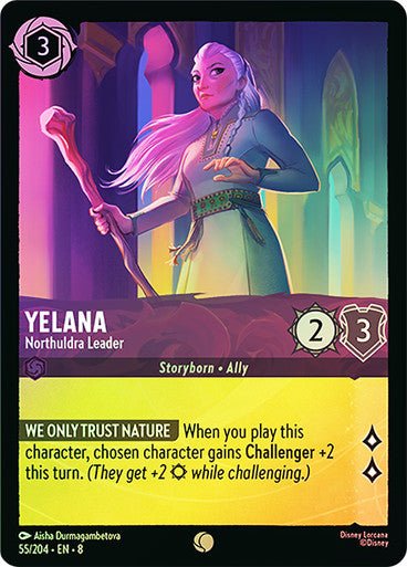 Yelana - Northuldra Leader (Cold Foil) - Con T de Tlacuache - Ravensburger