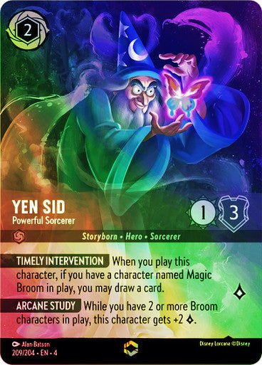 Yen Sid - Powerful Sorcerer ( Inkwash Foil ) | Ravesburger - Con T de Tlacuache - Ravensburger