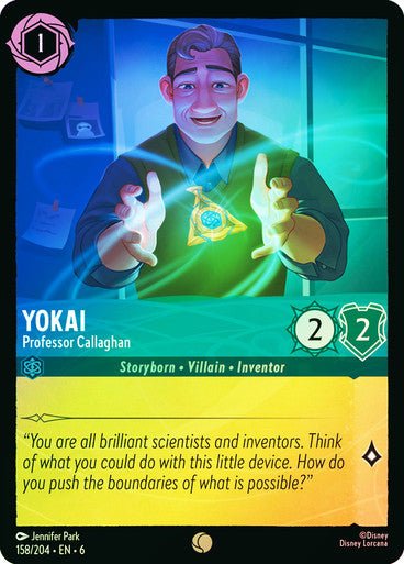 Yokai - Professor Callaghan ( Cold Foil ) - Con T de Tlacuache - Ravensburger