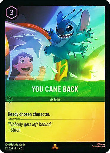 You Came Back ( Cold Foil )