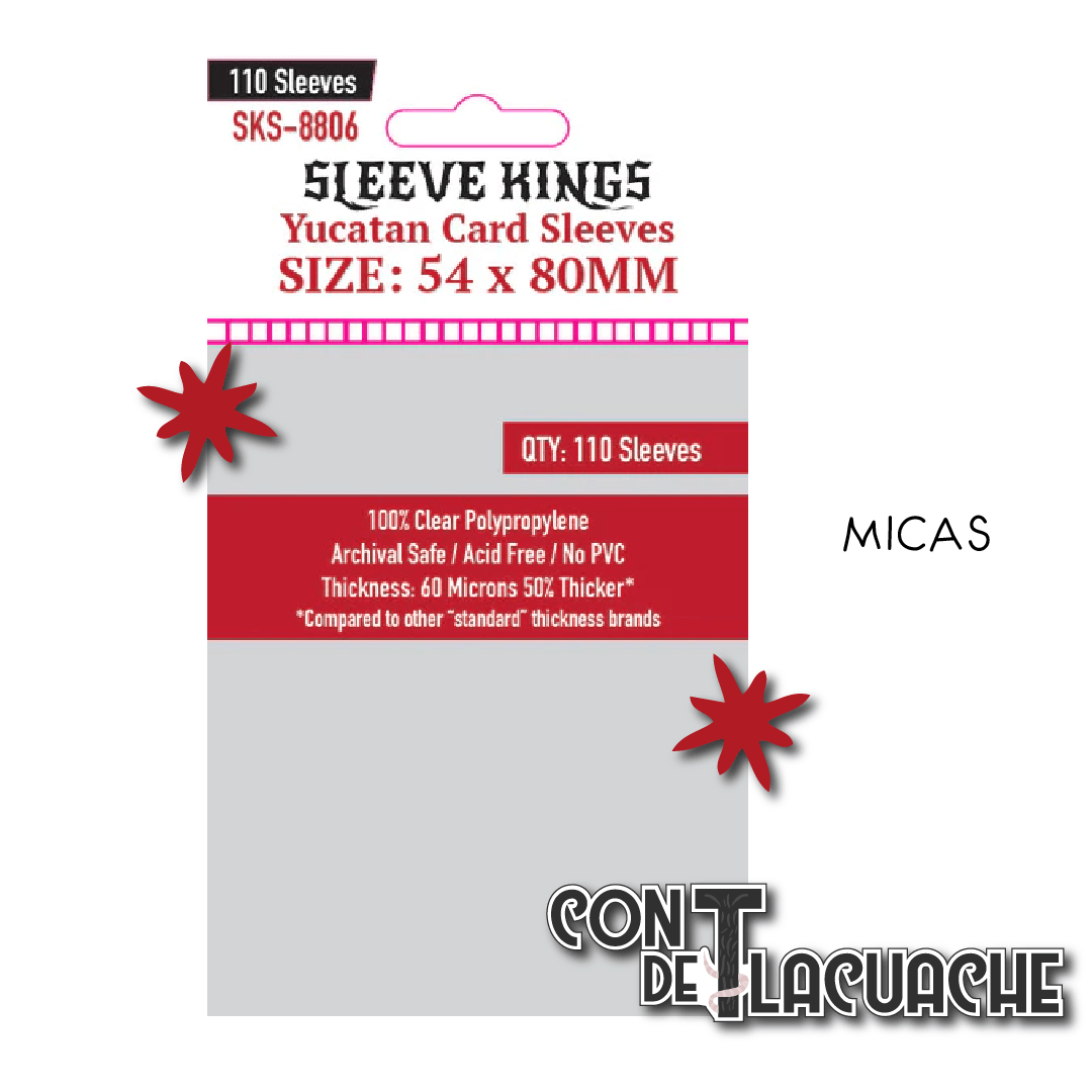Yucatan Card Sleeves (54x80mm) (110pzas) | Sleeve Kings - Con T de Tlacuache - Sleeve Kings