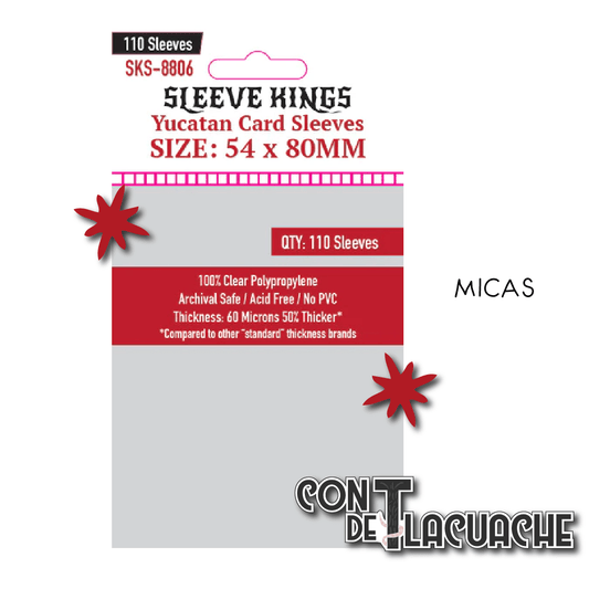 Yucatan Card Sleeves (54x80mm) (110pzas) | Sleeve Kings - Con T de Tlacuache - Sleeve Kings