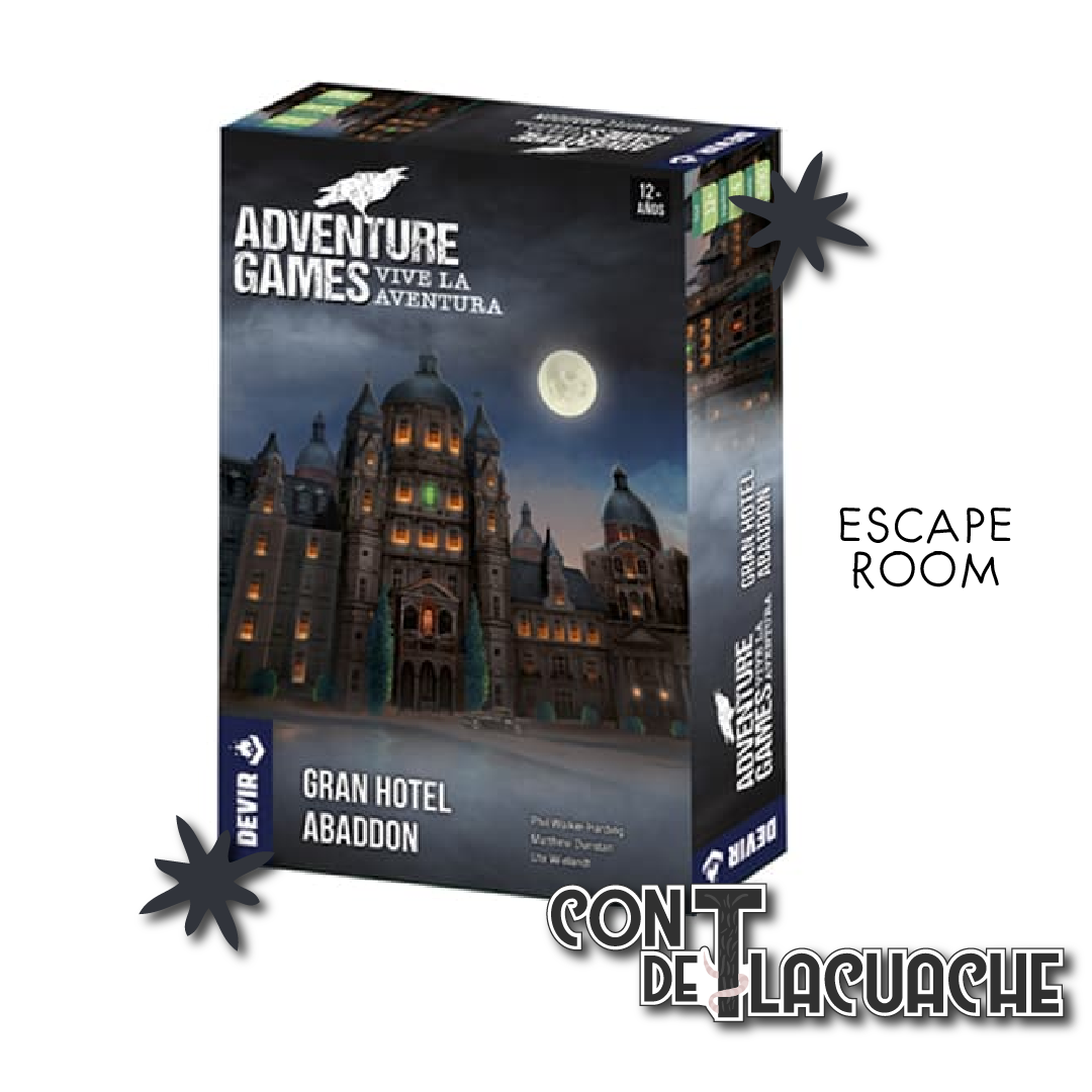 Adventure Games: Hotel Abaddon | Devir Juego de Mesa México Escape Room