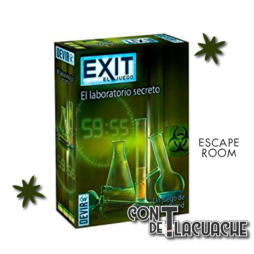 EXIT 03 El Laboratorio Secreto Nivel: Avanzado | Devir Juego de Mesa México Escape Room