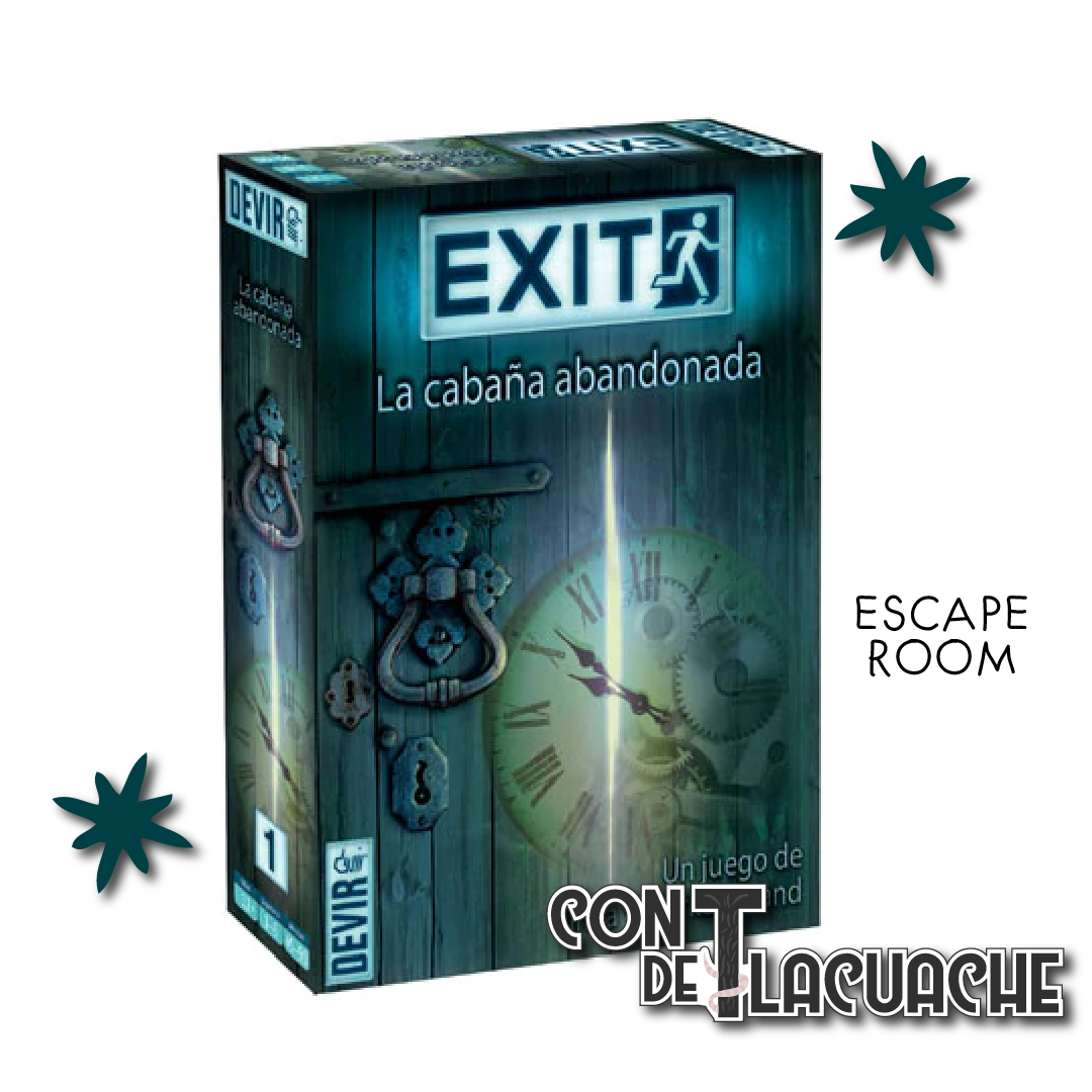 EXIT 01 La Cabaña Abandonada Nivel: Avanzado | Devir Juego de Mesa México