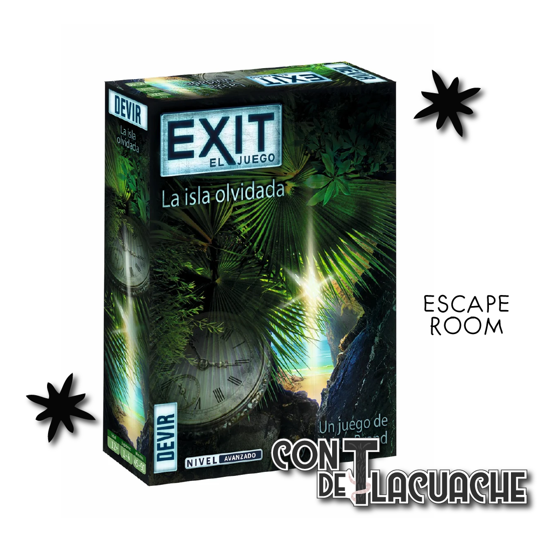 EXIT 05 La Isla Olvidada Nivel: Avanzado | Devir Juego de Mesa México Escape Room